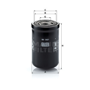 Фильтр масляный MANN-FILTER WH 945/1
